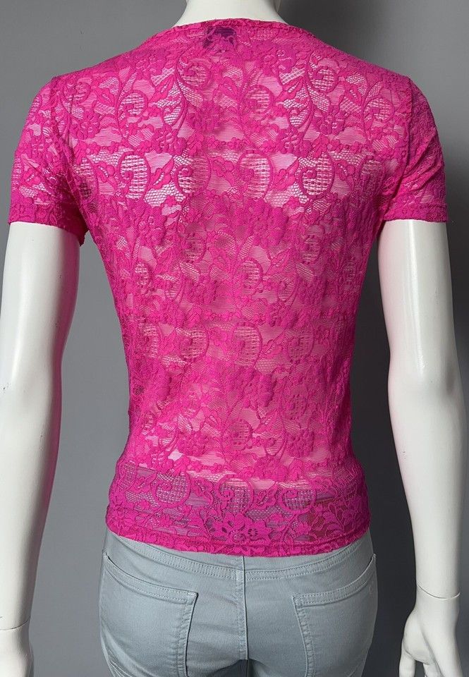Kenzo KENZO T-shirt Lace Polyamide Pink Size S/M Made In Italy Size M / US 6-8 / IT 42-44 - 5 Thumbnail