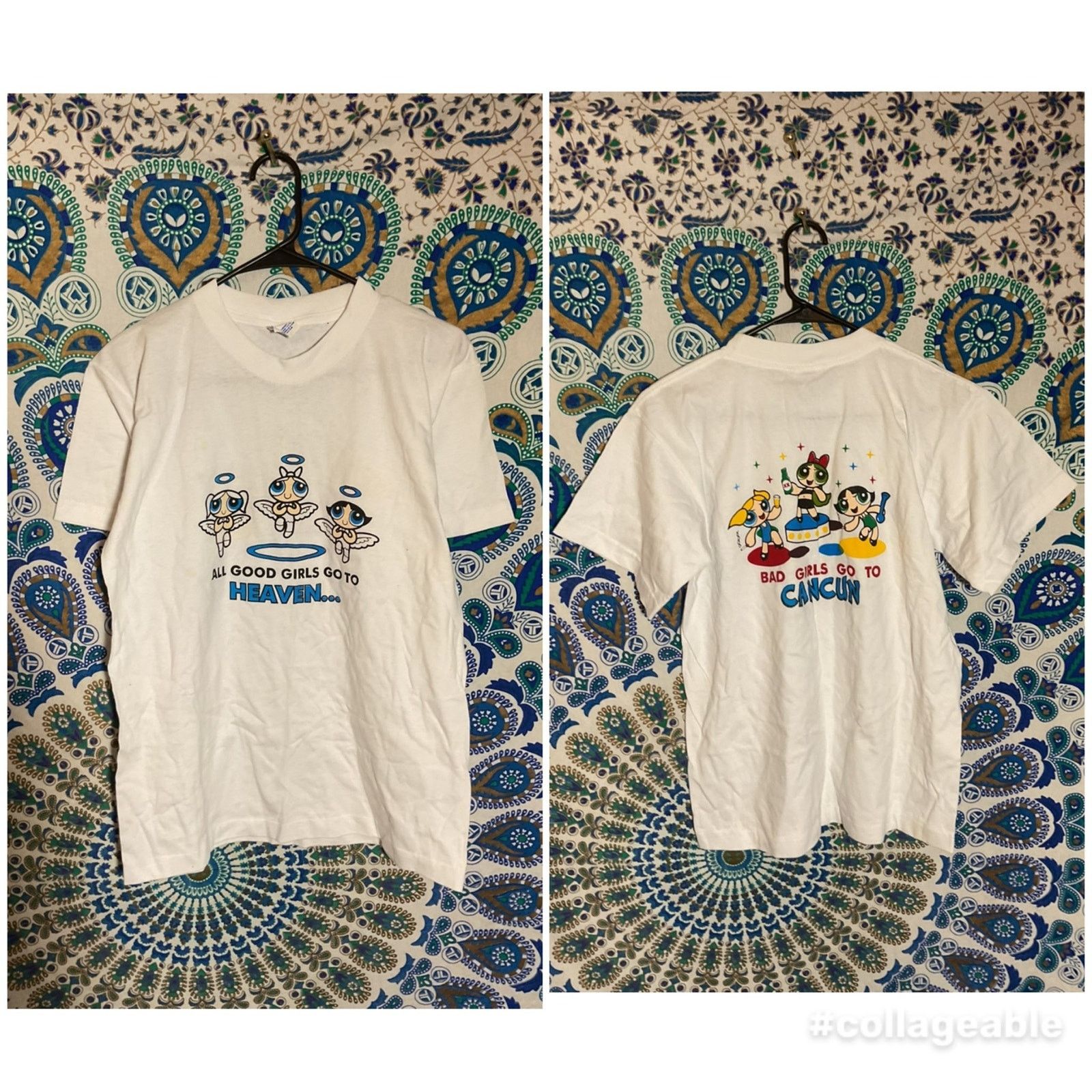 Other Vintage Rare Powder Puff Girls Cancun Shirt Size US M / EU 48-50 / 2 - 1 Thumbnail