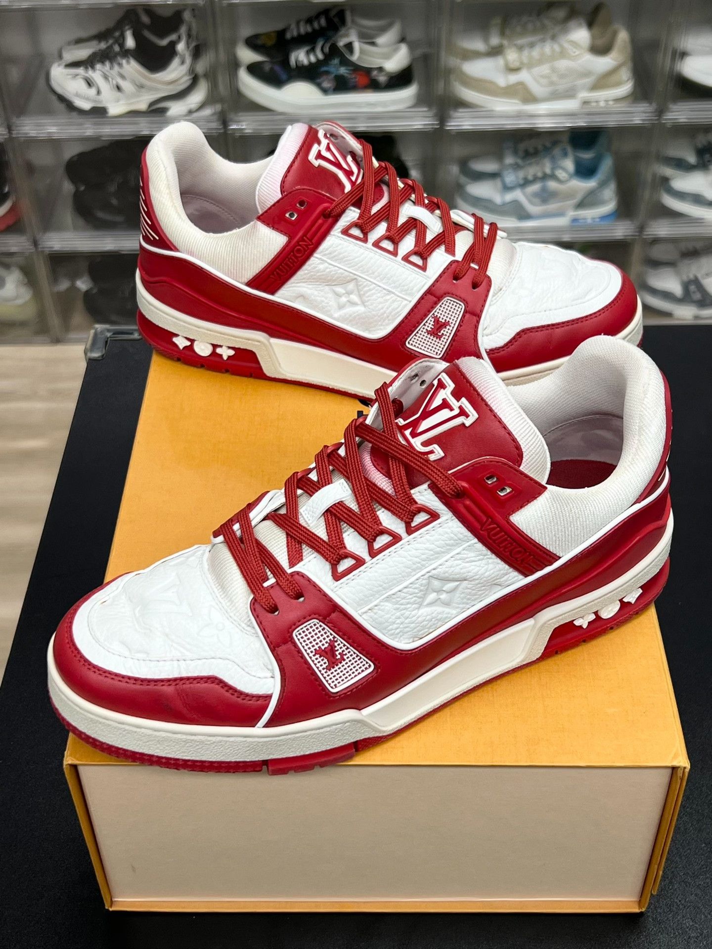Louis Vuitton Louis Vuitton Training Red Lowtop Sneakers 8 Men Size US 8 / EU 41 - 1 Thumbnail