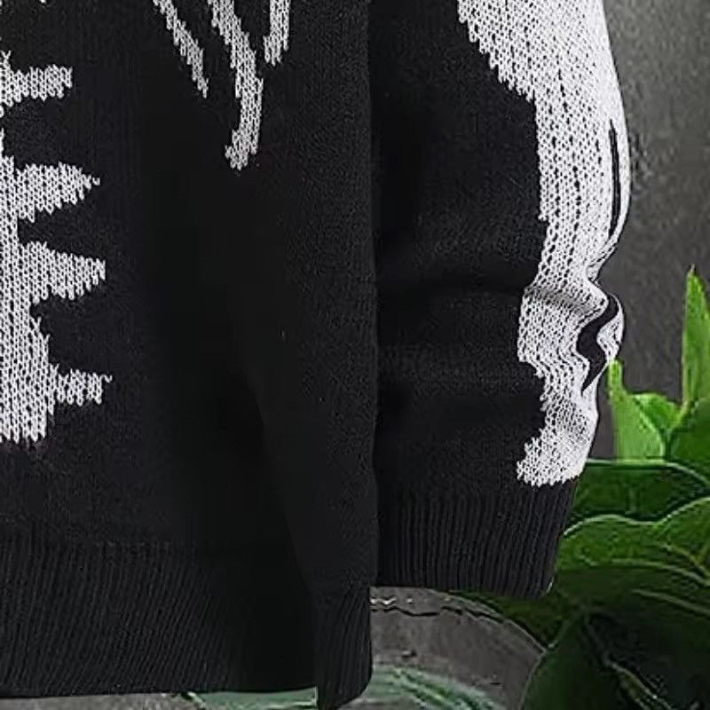 Japanese Brand Skeleton Print Cardigan Size US M / EU 48-50 / 2 - 7 Thumbnail