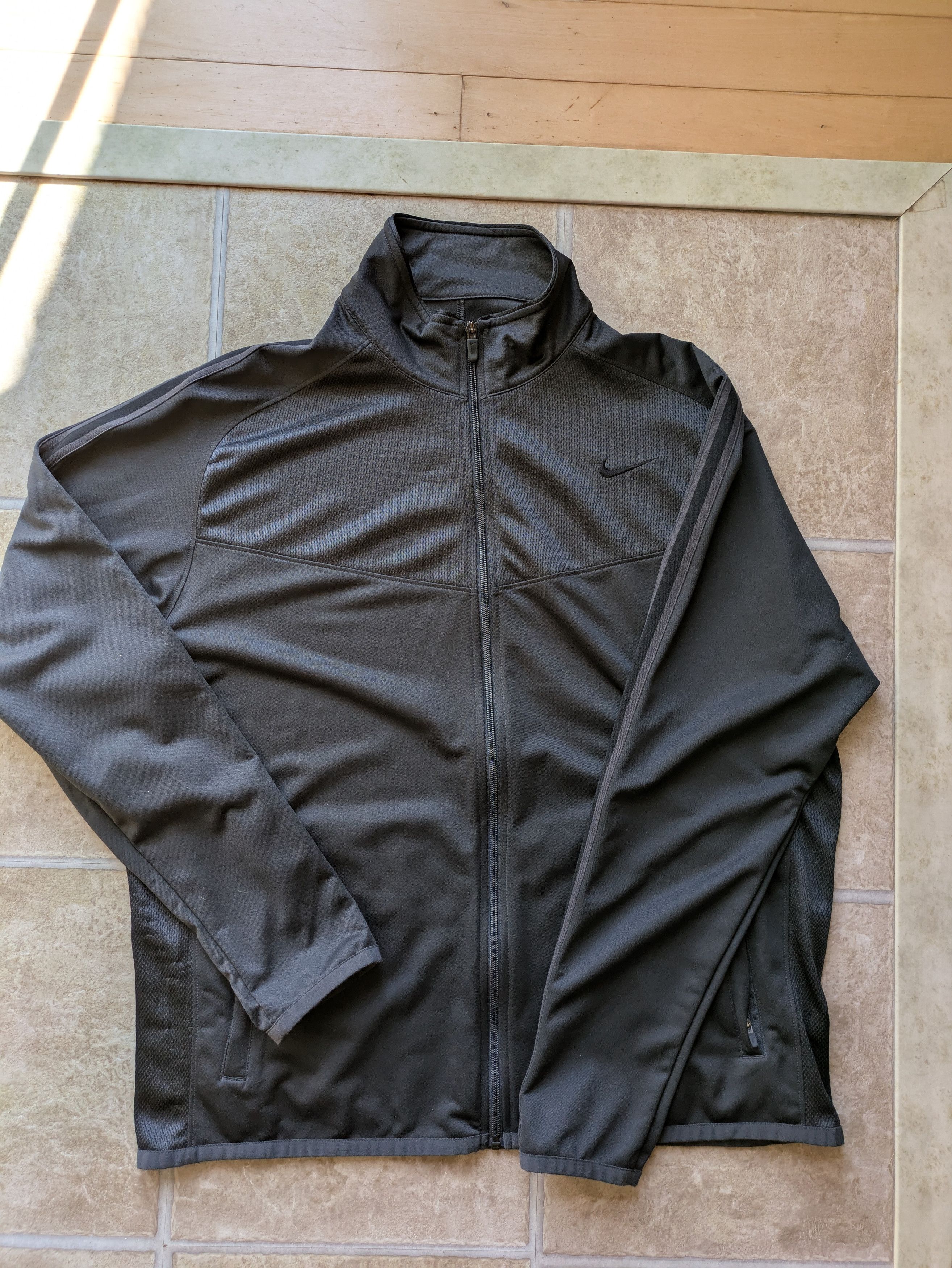 Nike × Vintage Gray & Black Nike Track Jacket Size US XL / EU 56 / 4 - 1 Thumbnail