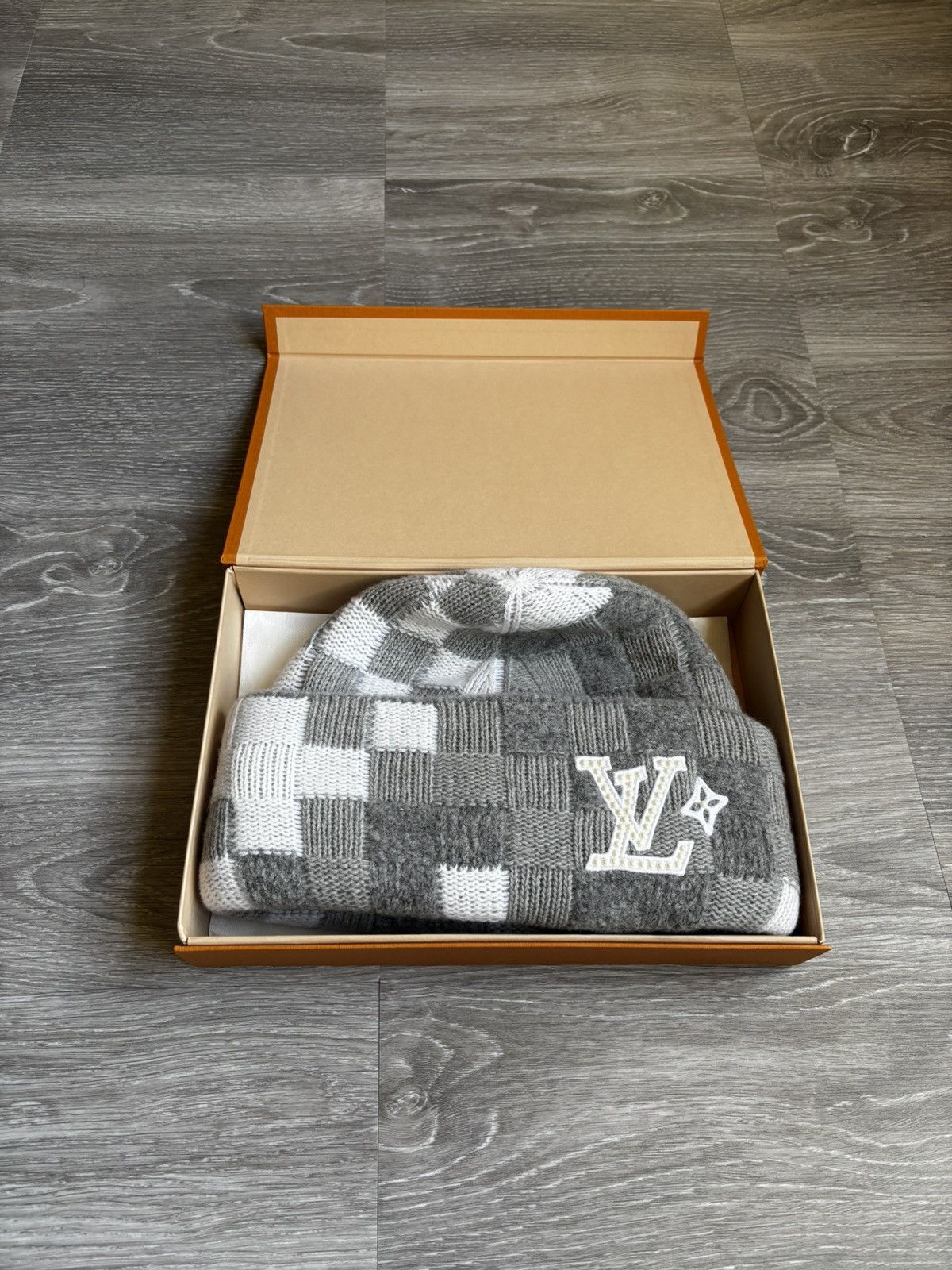 Louis Vuitton Pharrell Pearl Beanie Damoflage Damier Print