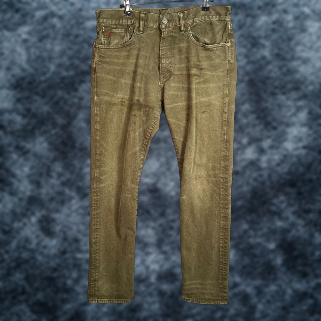 Polo Ralph Lauren Polo Ralph Lauren Jeans Olive Green Dungarees Authentic Mens Size 32 x 32 Polo Ralph Lauren Jeans Green 5-Pocket Denim Cotton Mid Rise Vintage: No Men Size US XS / EU 42 / 0 - 1 Thumbnail