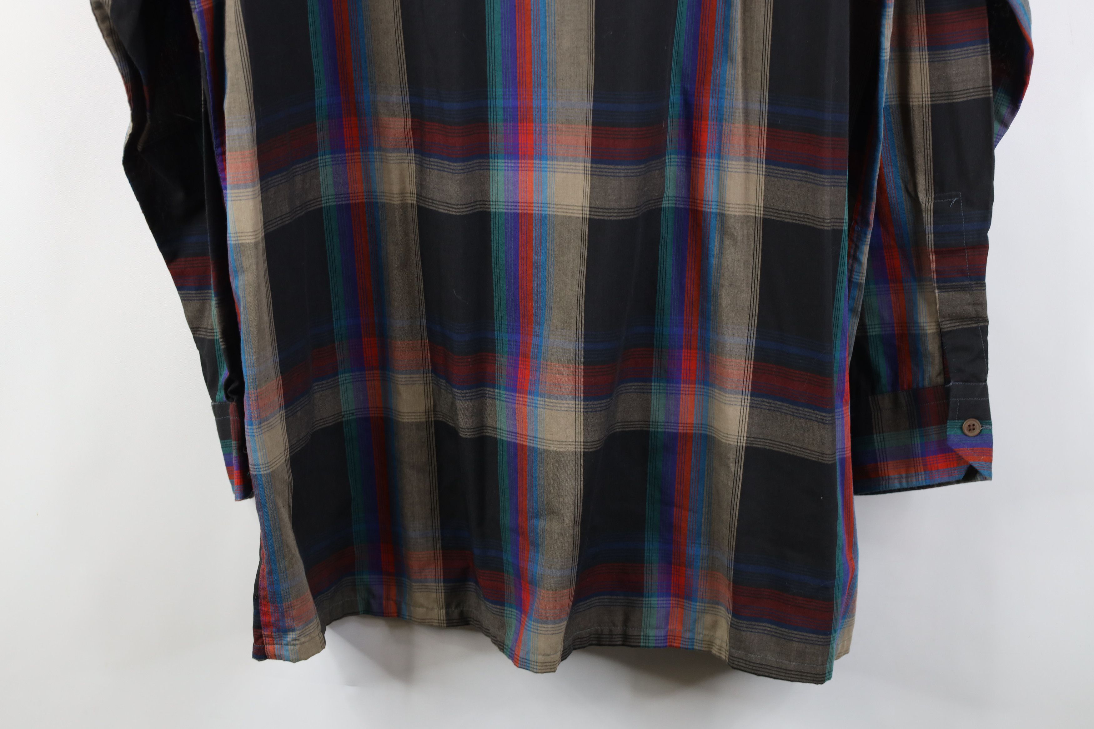 Vintage Vintage 70s 80s Streetwear Button Shirt Rainbow Plaid Size US L / EU 52-54 / 3 - 11 Thumbnail