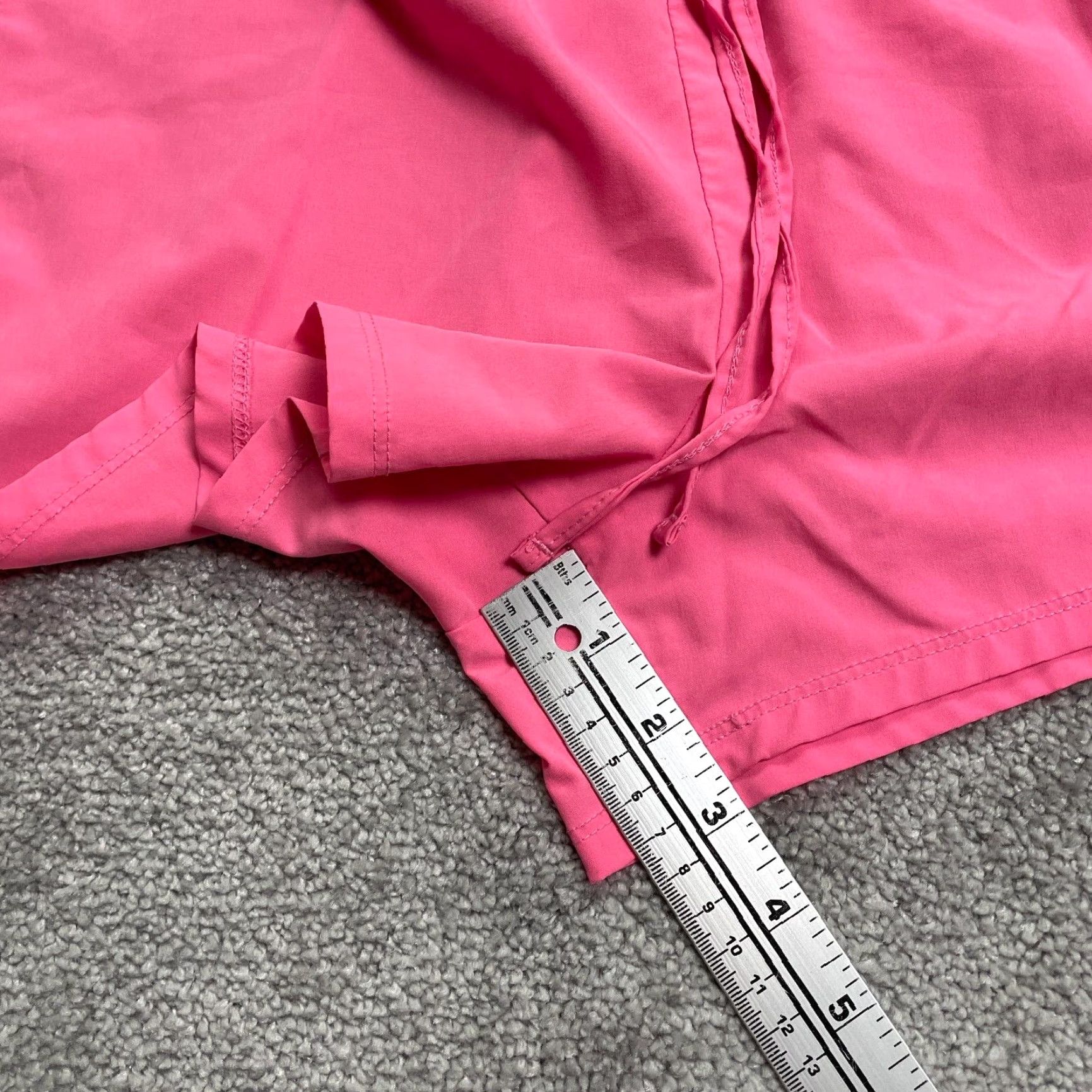Pinko VINTAGE Unbranded Active Shorts Womens L Pink Drawstring Athletic Running Gym 32x3 Regular Breathing Pockets Solid Summer Women Size 36" / US 14 / IT 50 - 7 Thumbnail