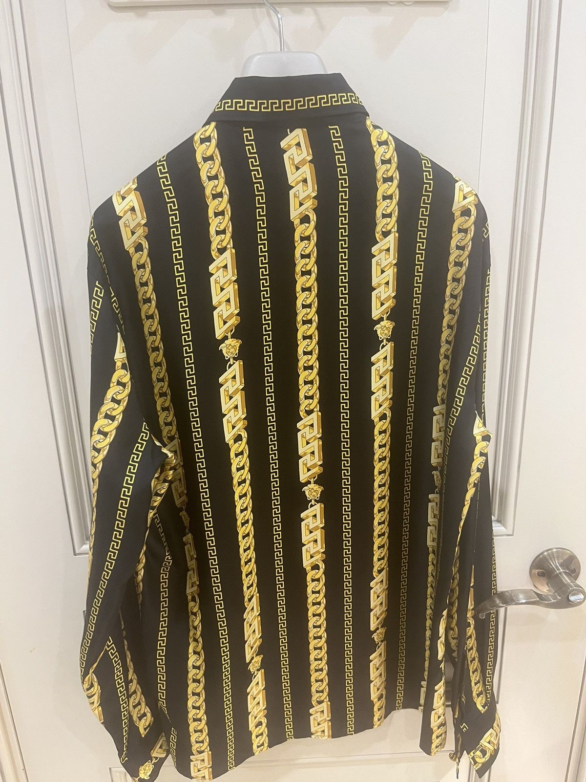 Versace chain print silk.shirt size48 Size US M / EU 48-50 / 2 - 12 Thumbnail