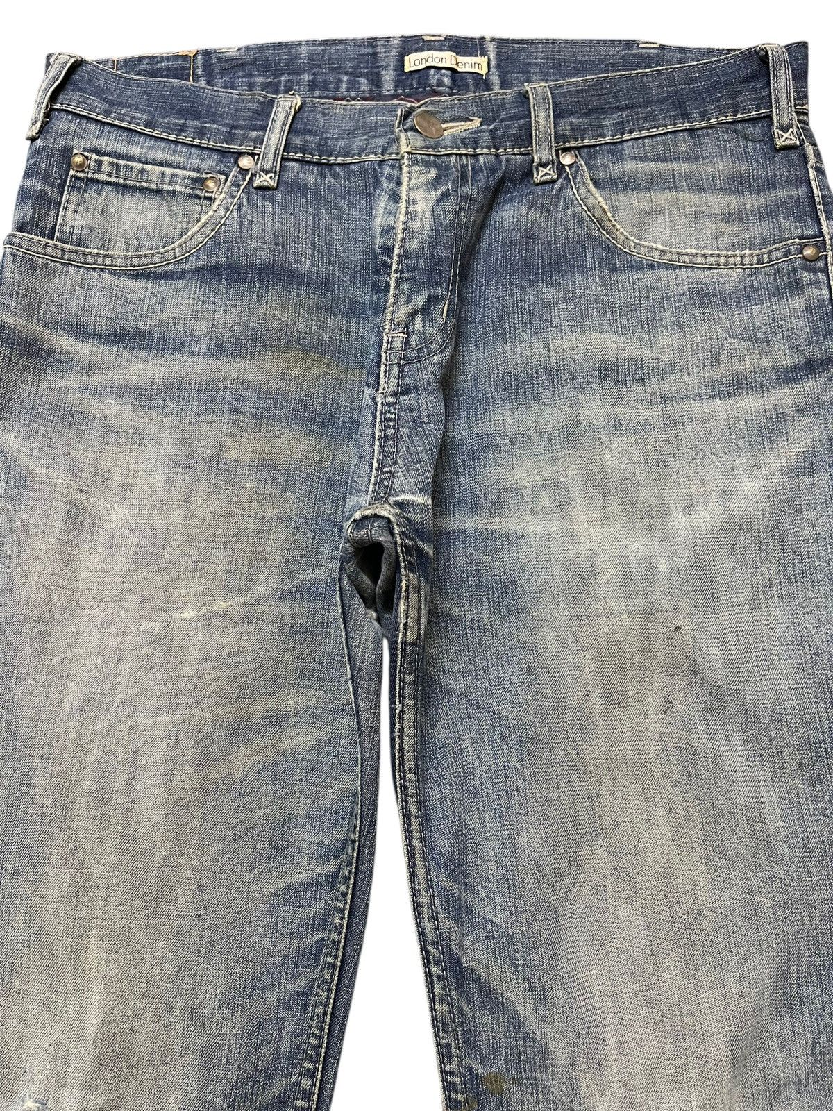 semanticdesign Vintage Japanese Brand Faded Wash Distress Wide Leg Bootcuts Size US 32 / EU 48 - 3 Thumbnail