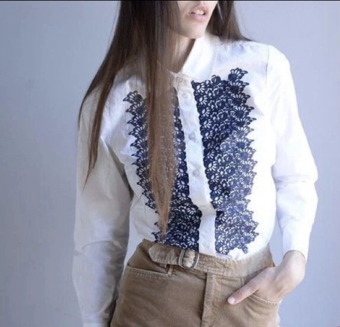Boden Anthropologie Boden Embroidery Top Size M / US 6-8 / IT 42-44 - 1 Thumbnail