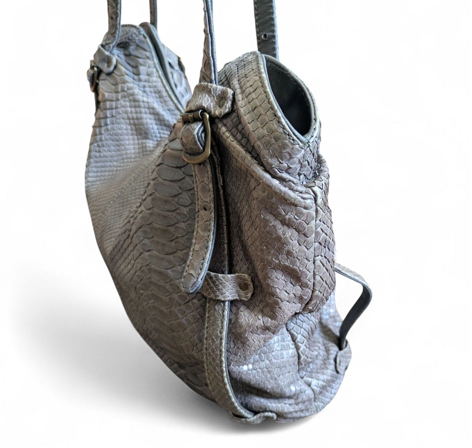 Other REPTILE'S HOUSE Python Leather Handbag Snakeskin Leather Bag Size ONE SIZE - 17 Thumbnail