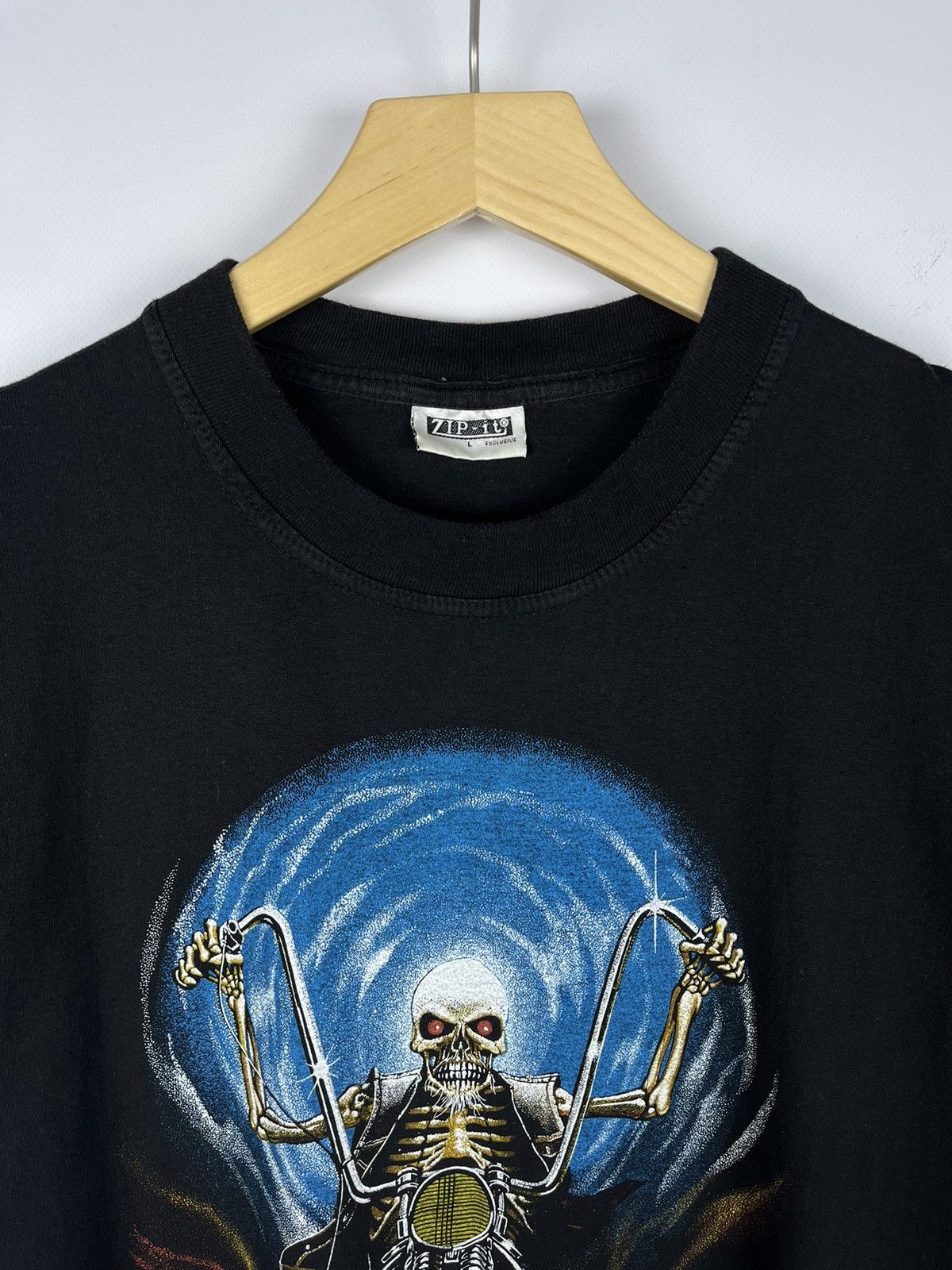 Harley Davidson Vintage Hellraiser biker Harley Davidson style tee 90’s Size US L / EU 52-54 / 3 - 2 Thumbnail