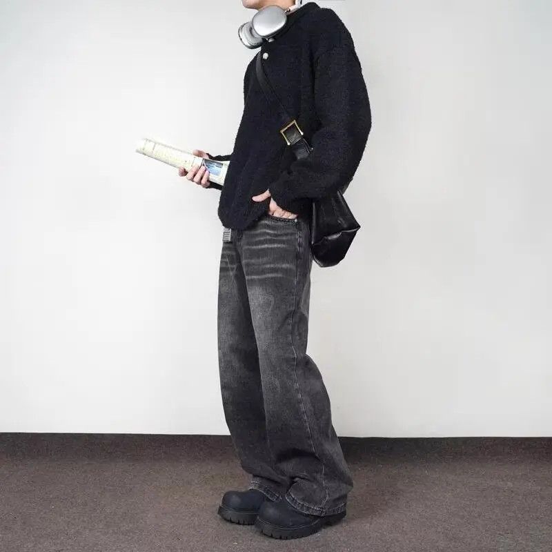 Japanese Brand × Jean Retro hip-hop straight leg loose jeans Size US 32 / EU 48 - 1 Thumbnail