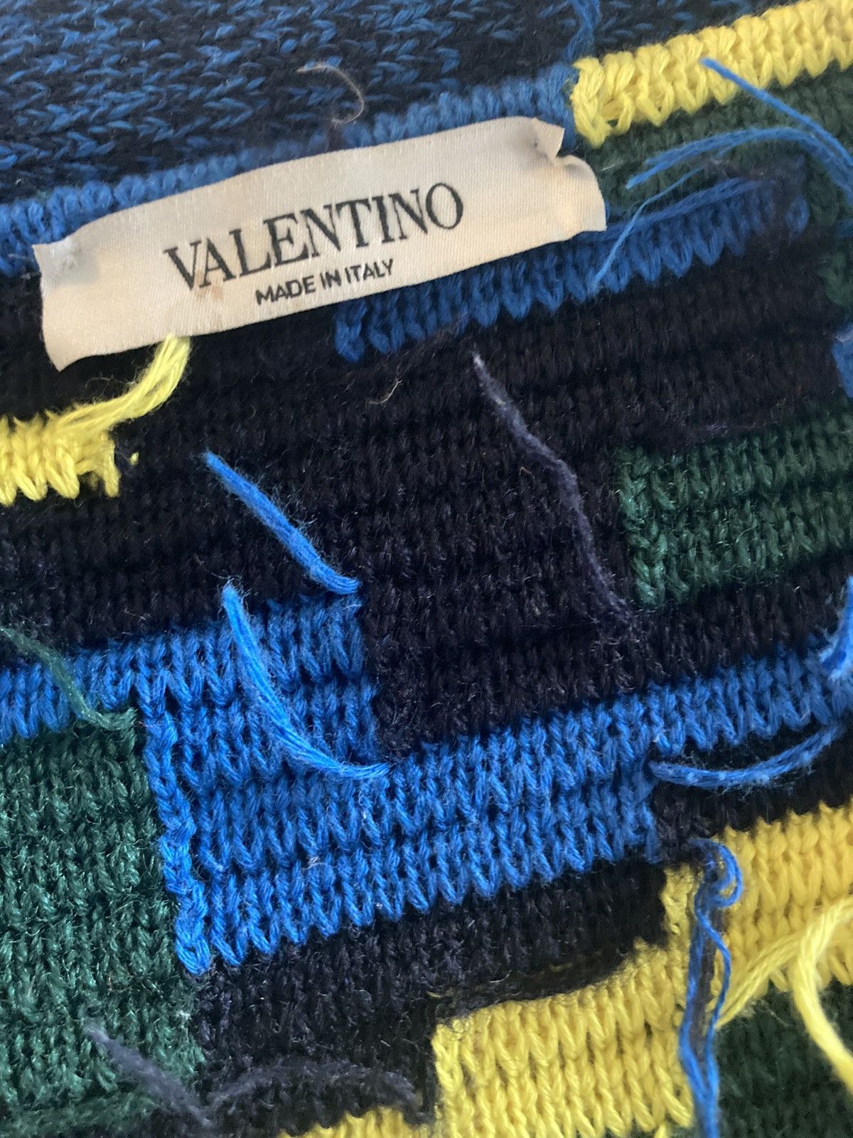 Valentino WOOL AND COTTON CARDIGAN WITH CAMOU7 MOTIF Size US S / EU 44-46 / 1 - 9 Thumbnail