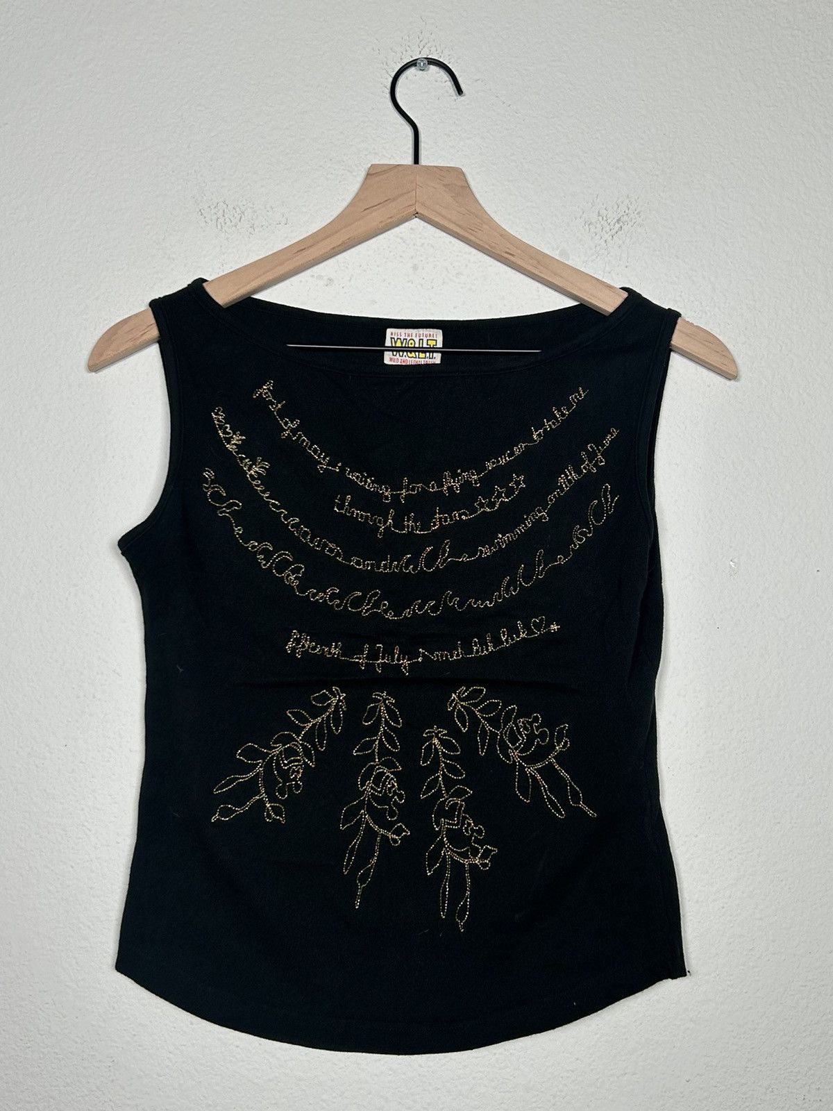 W&LT Poem Metallic Embroidered Tank Top Size US S / EU 44-46 / 1 - 1 Thumbnail