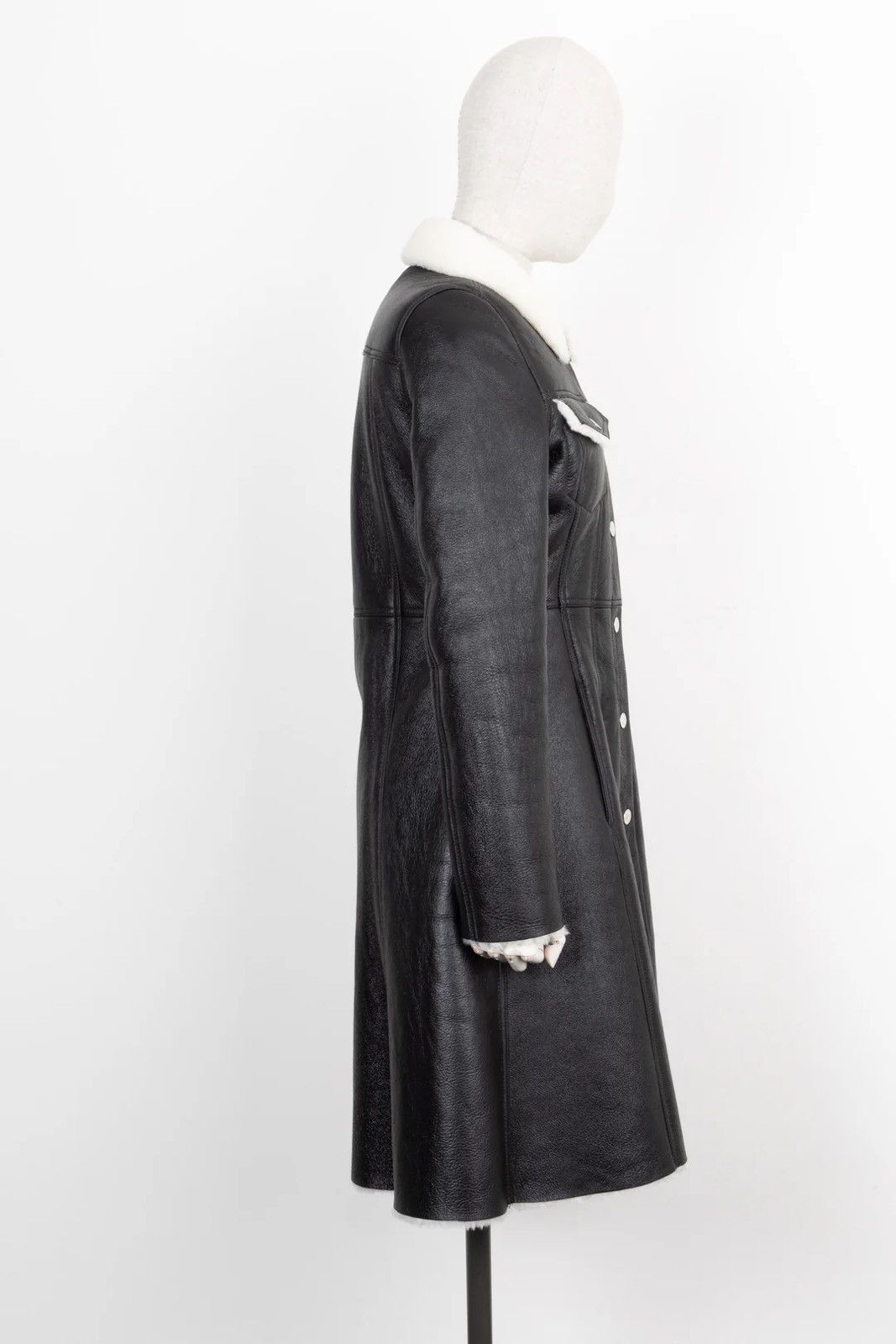 If Six Was Nine Acne Studios Shearling Lamb Leather Coat Jacket Size S / US 4 / IT 40 - 3 Thumbnail