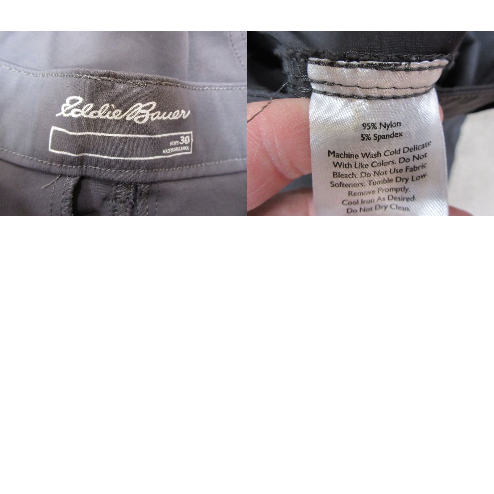 Eddie Bauer Eddie Bauer Shorts Mens 30 Gray Chino Hiking Travel Outdoors Lightweight Nylon Spandex Pockets Logo Regular Fall Spring Summer Winter Outdoor Mens Size US 30 / EU 46 - 8 Thumbnail