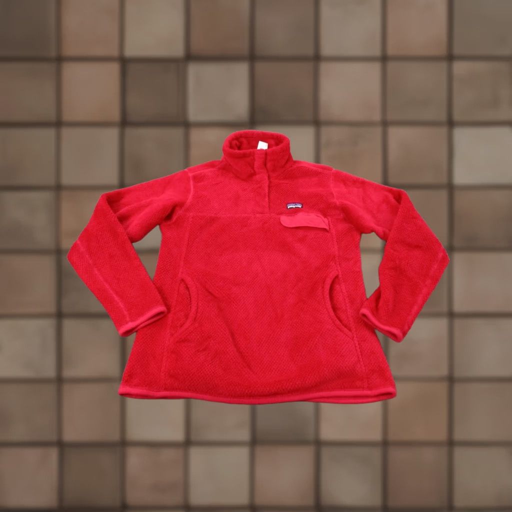 Patagonia Patagonia Jacket Women M Red Snap T Fleece Fuzzy Sweater Outdoors Camping 25442 Size M / US 6-8 / IT 42-44 - 1 Thumbnail