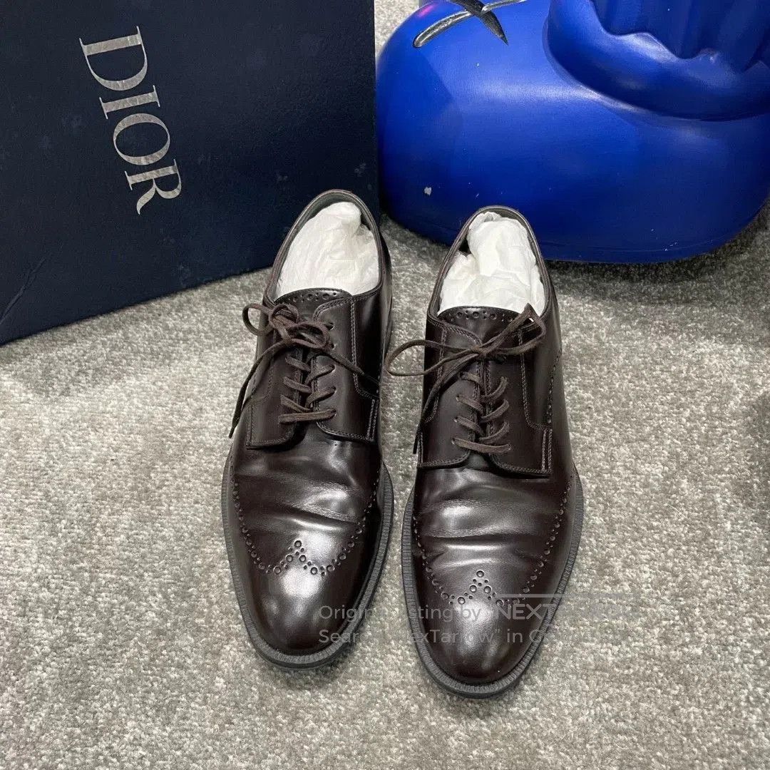 Dior Dior Calf Leather Polished Brogue Shoes. Size US 8 / EU 41 - 1 Thumbnail