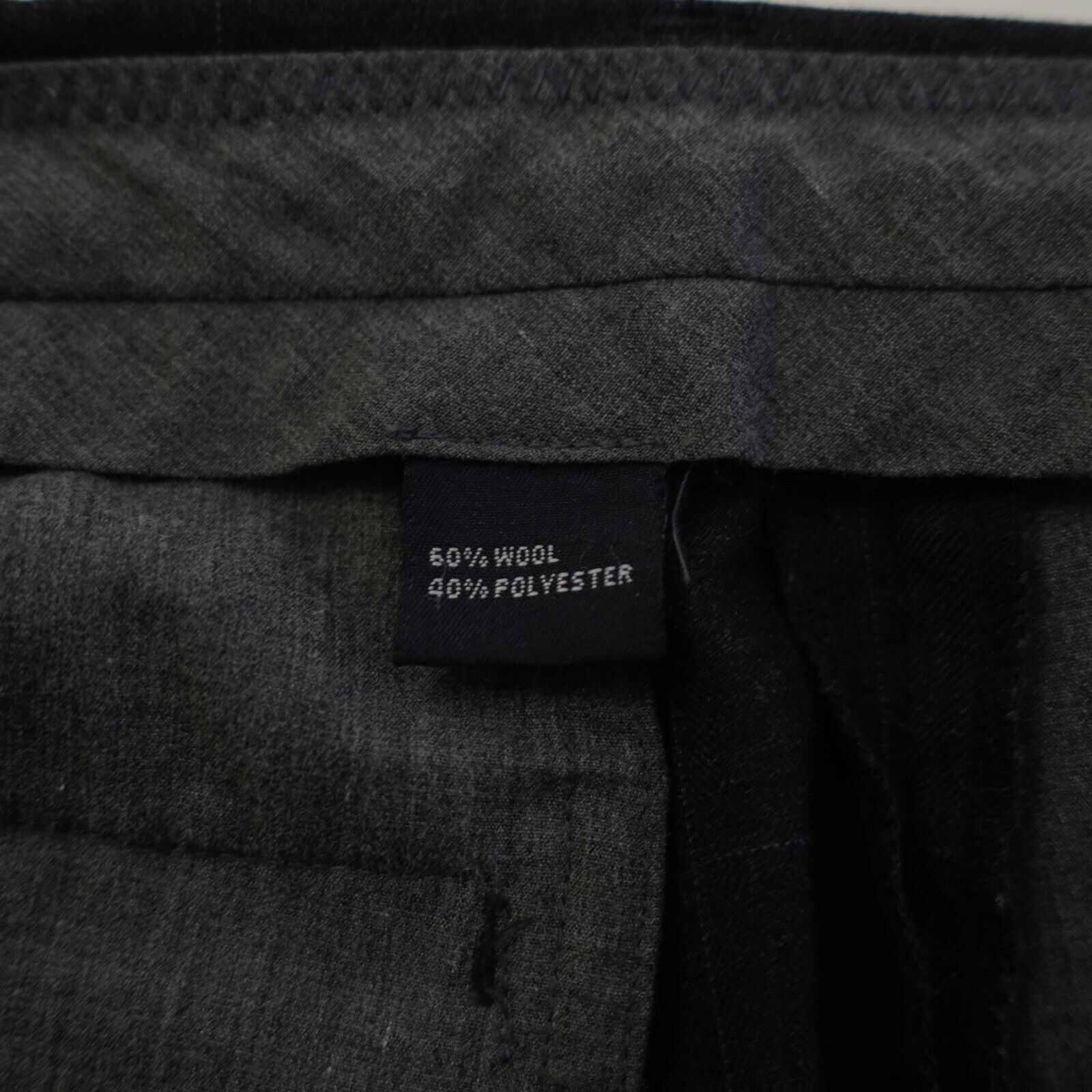Nautica Nautica Rigger Classic Fit Wool Gray Windowpane Dress Pants Size 36R - 6 Thumbnail