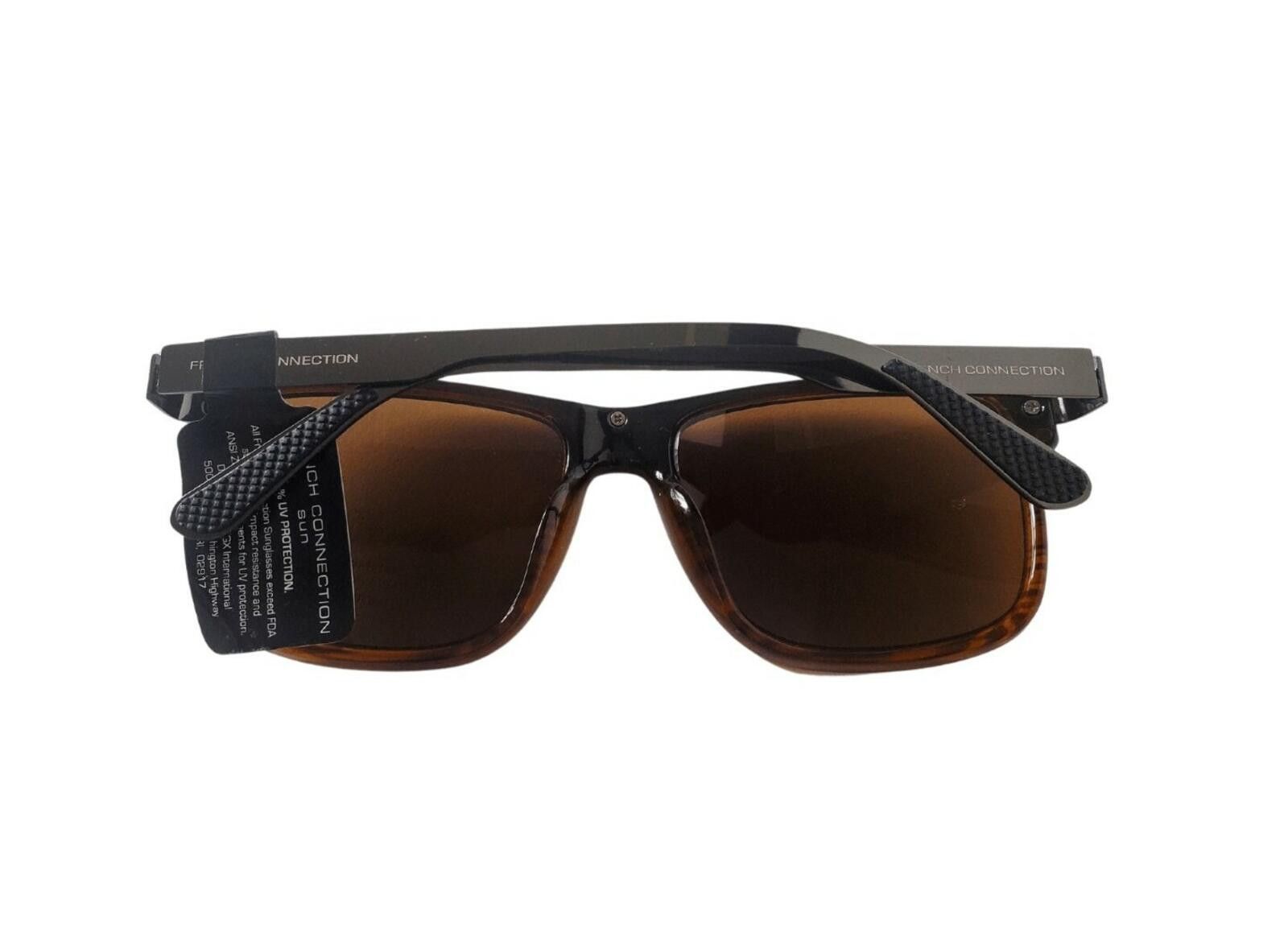 French Connection NWT FRENCH CONNECTION Womens Sunglasses Brown Striped Frames Size ONE SIZE - 2 Thumbnail