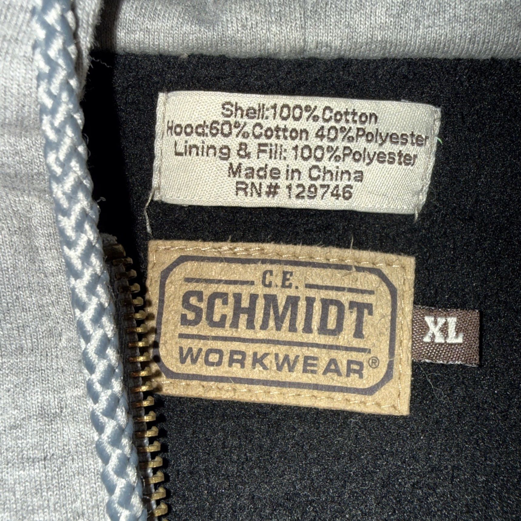 Vintage VINTAGE C E Schmidt Coat Men’s XL Brown Canvas Jacket Full Zip Hoodie Outdoor Workwear Size US XL / EU 56 / 4 - 3 Thumbnail