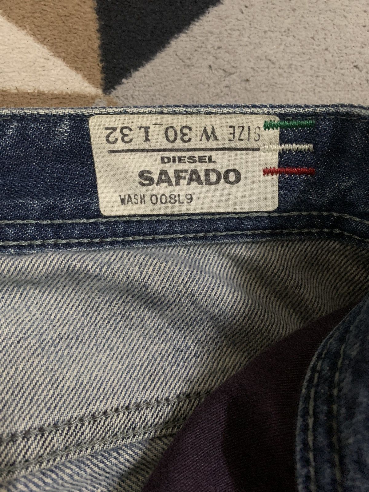 Diesel Vintage Diesel Industry Safado Bleached Grunge Ripped Jeans Size US 32 / EU 48 - 18 Thumbnail