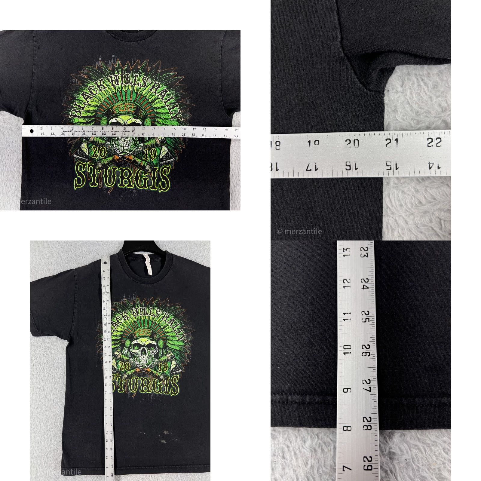 Vintage Sturgis Shirt Womens Large Black Cotton Black Hills Rally 2019 Skull Bikes Shirt Womens Large Black 2019 Sturgis Size L / US 10 / IT 46 - 9 Thumbnail