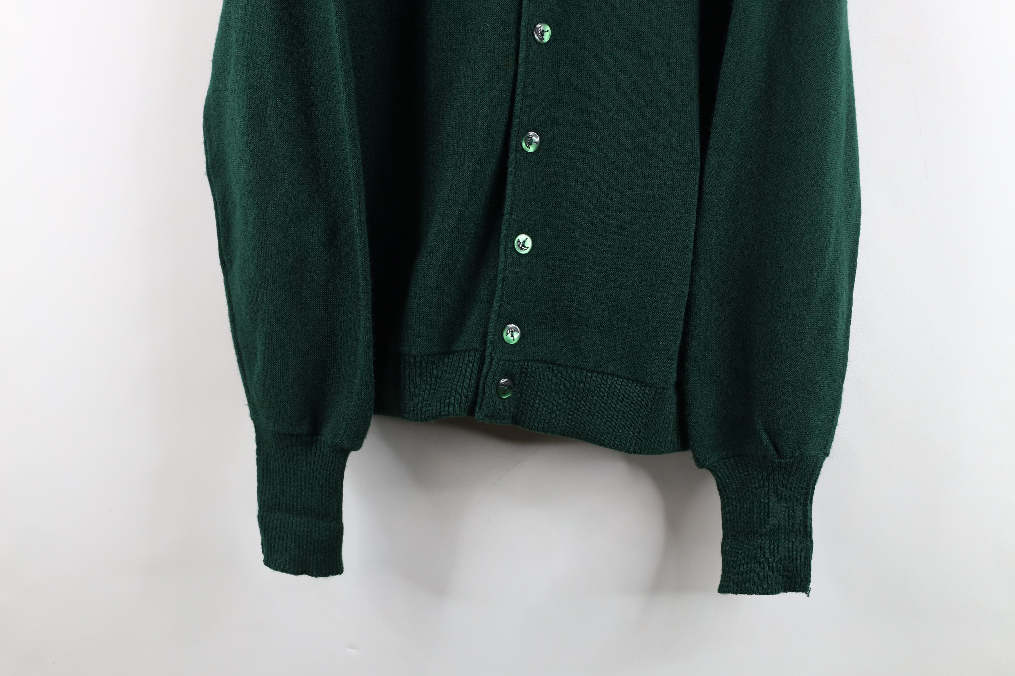 Vintage Vintage 70s Streetwear Cobain Cardigan Sweater Green USA Size US XL / EU 56 / 4 - 3 Thumbnail