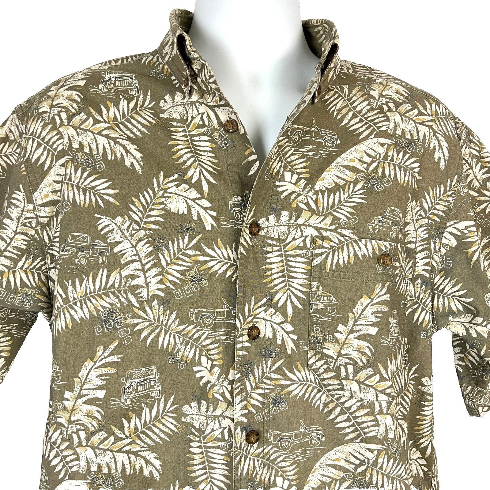Woolrich Woolen Mills Woolrich Fieldstone Jeep Mens Vtg Tropical Shirt size Medium Size US M / EU 48-50 / 2 - 2 Thumbnail