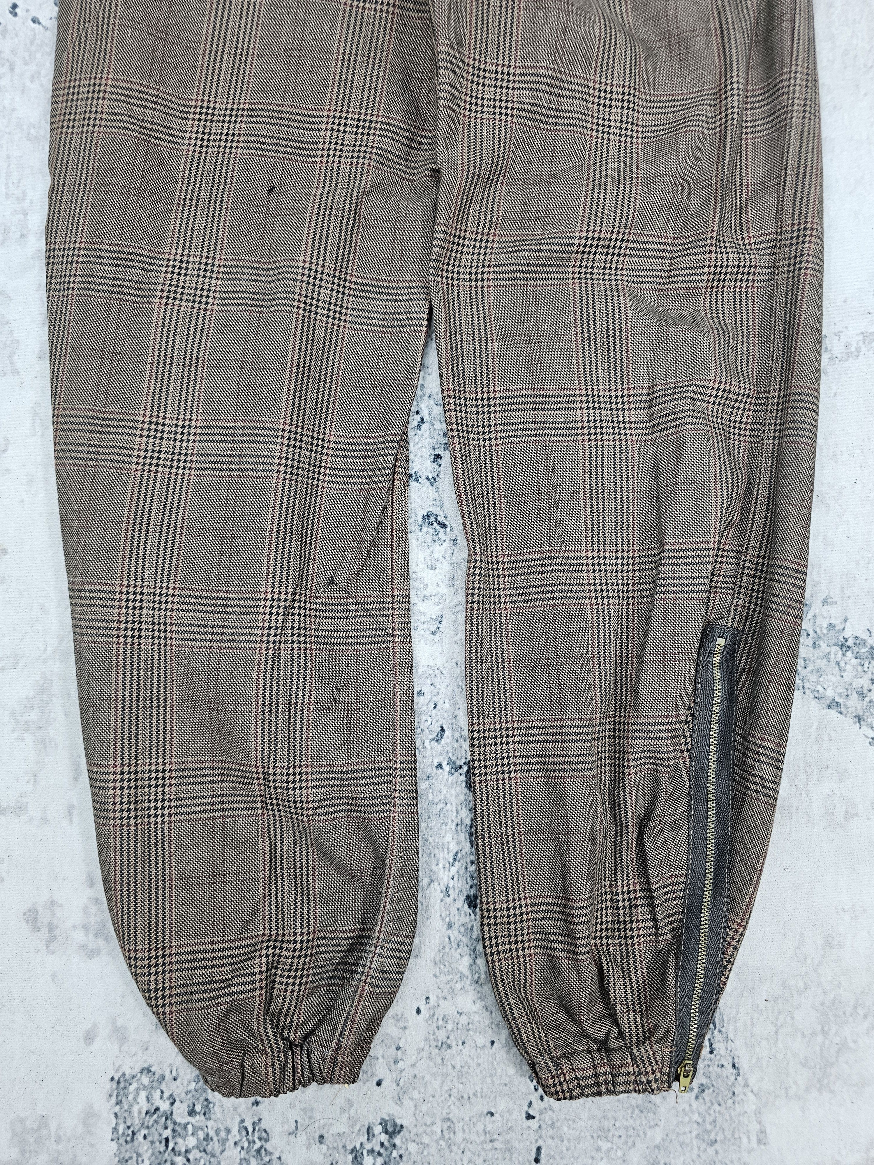 Japanese Brand SLAP SHOT Plaid Checked Bondage Punk Design Jeans JB0236 Size US 34 / EU 50 - 7 Thumbnail