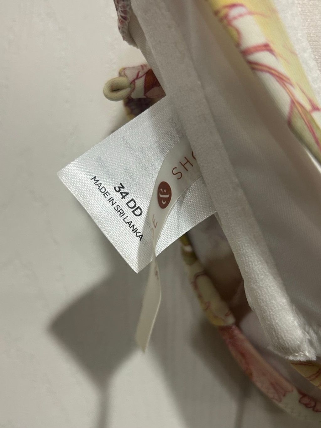 Other Women's Shoshanna Floral Bikini Top Beige Pink 34DD Size M / US 6-8 / IT 42-44 - 4 Thumbnail