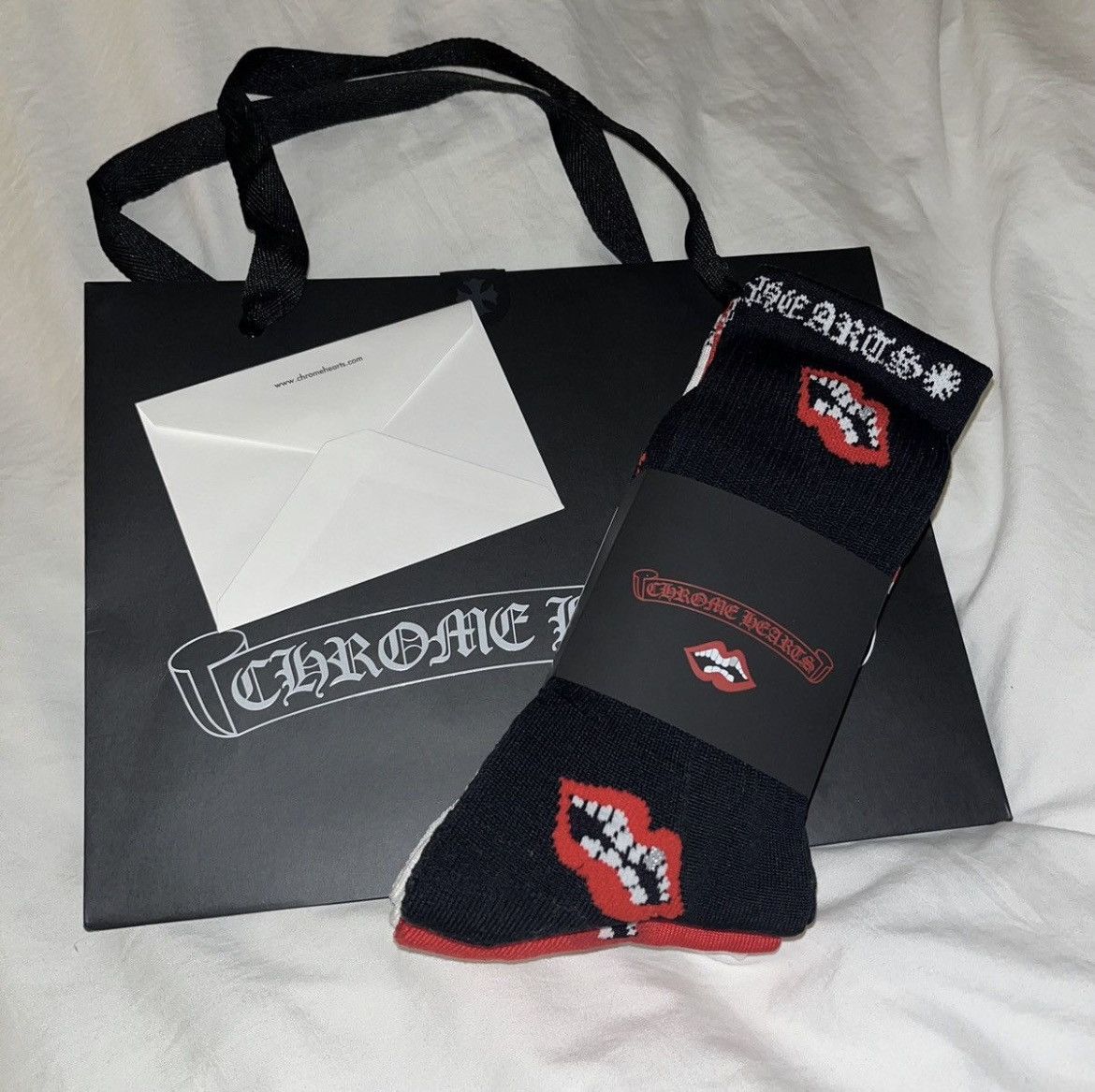 Chrome Hearts matty boy socks stk size M