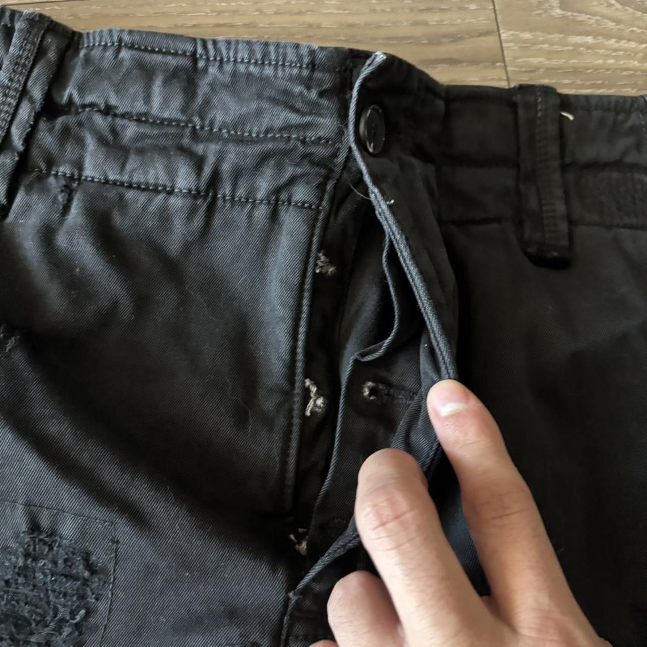 Palm Angels Palm Angels Black Streetwear Designer Cargo Shorts! Size US 32 / EU 48 - 4 Thumbnail