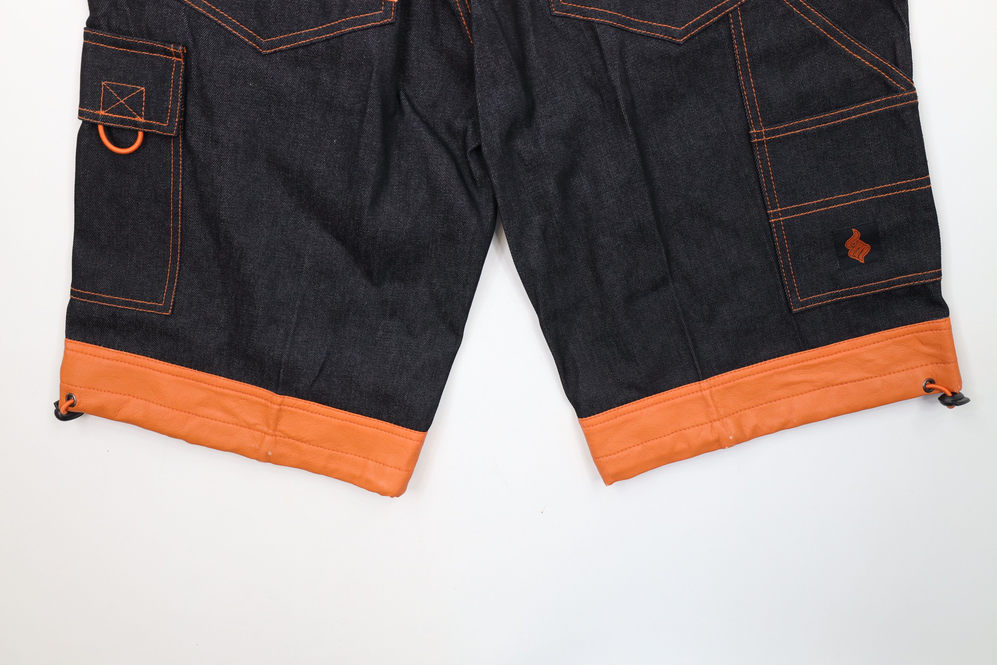 Vintage Deadstock Vintage 90s Streetwear Denim Jean Shorts Black Size US 32 / EU 48 - 12 Thumbnail