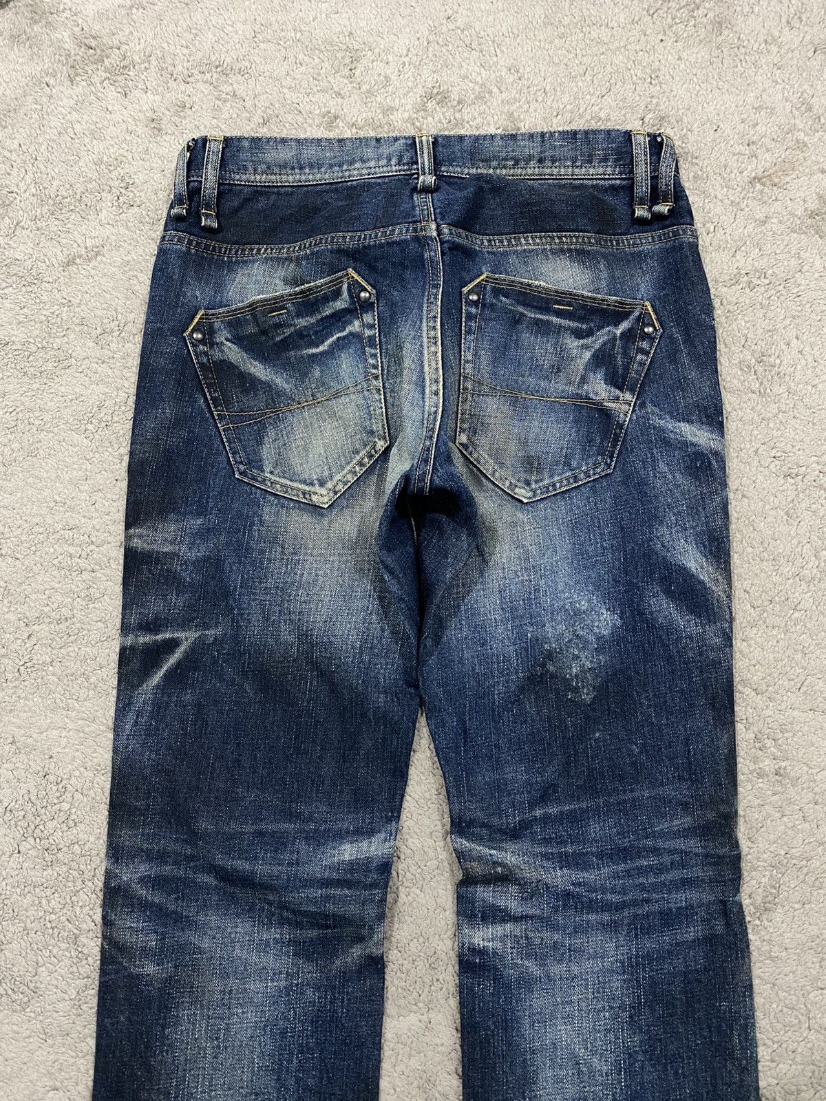 Tornado Mart NEED GONE ‼️ Rattle Trap Distressed Rusty Denim Jeans Punk Size US 31 - 9 Thumbnail