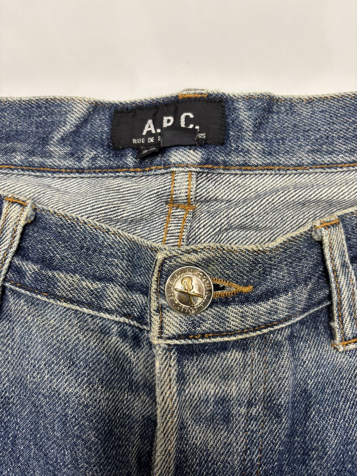 A.P.C. A.P.C Selvedge Distressed Repair Jeans Size US 32 / EU 48 - 13 Thumbnail