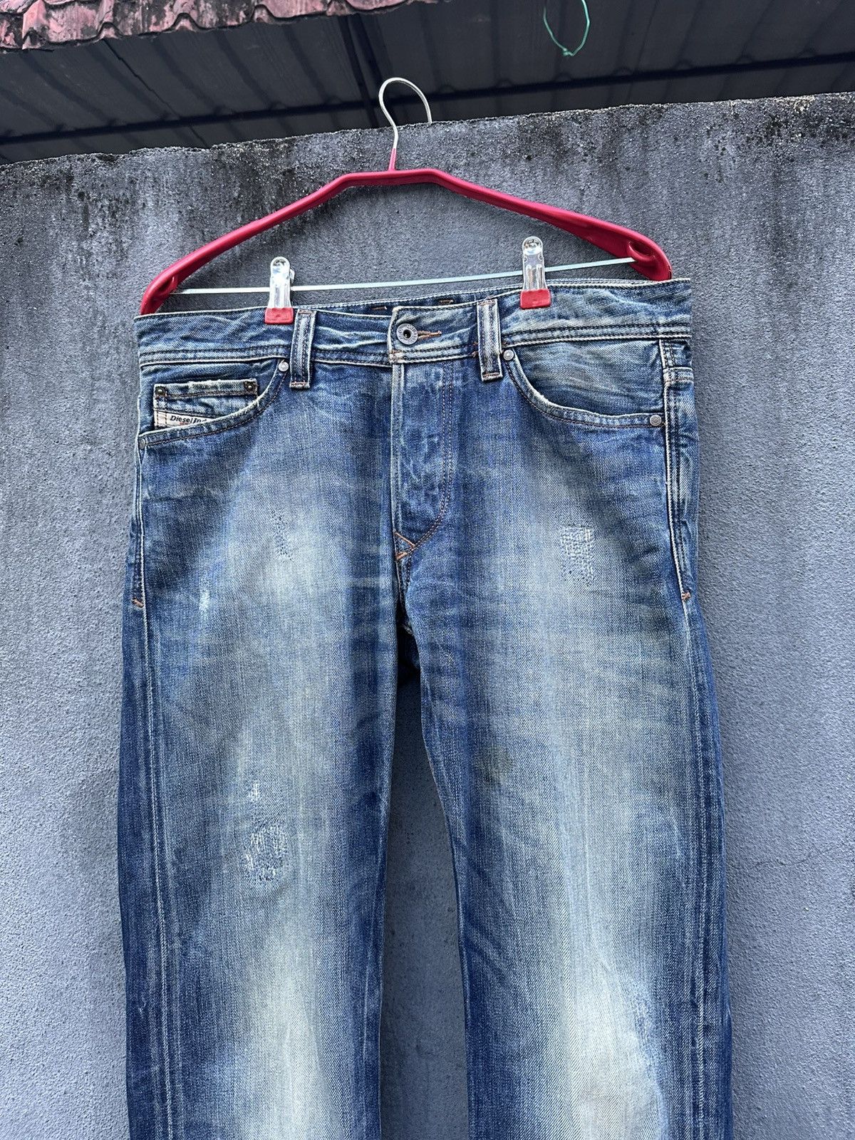 Diesel 👹Vintage Diesel Baggy Straight Cut Jeans Size US 32 / EU 48 - 6 Thumbnail