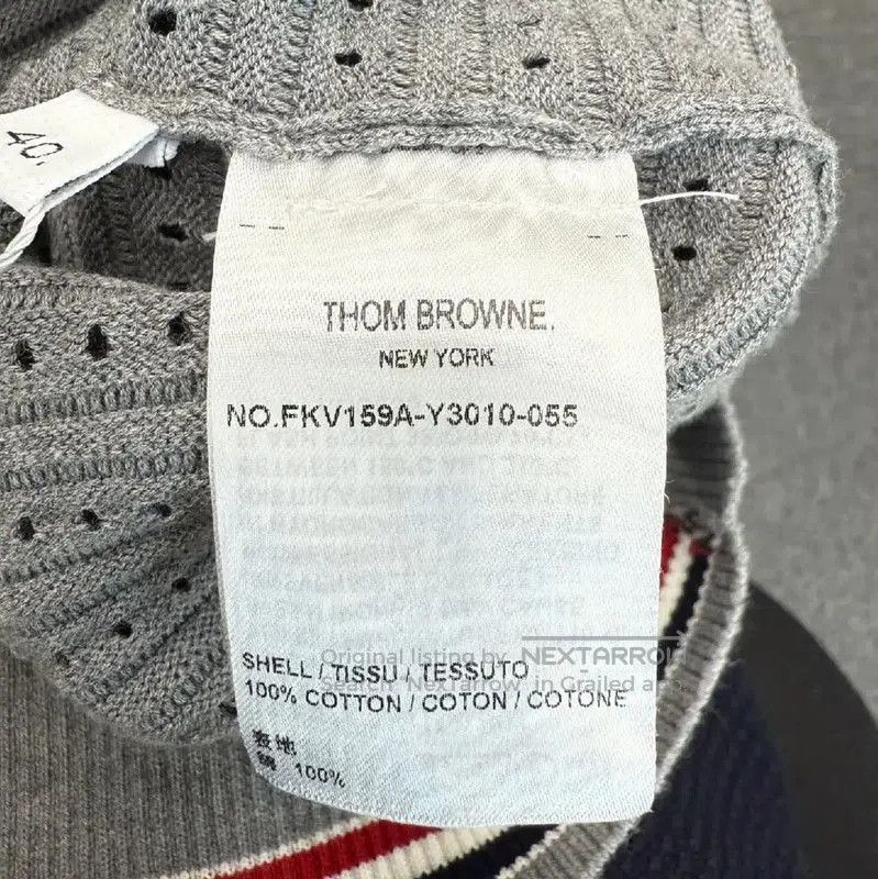 Thom Browne Thom Browne Women's Gray Wool Sweater . Size L / US 10 / IT 46 - 4 Thumbnail