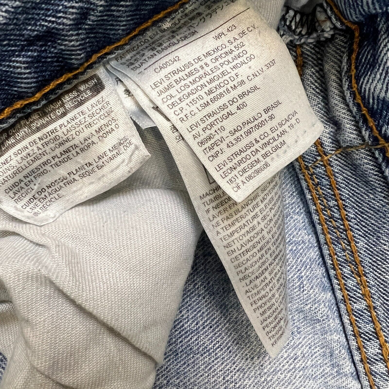 Levi's × Vintage Levi's 505 Jeans 36x30 Original Regular Straight Leg Denim Size US 36 / EU 52 - 11 Thumbnail