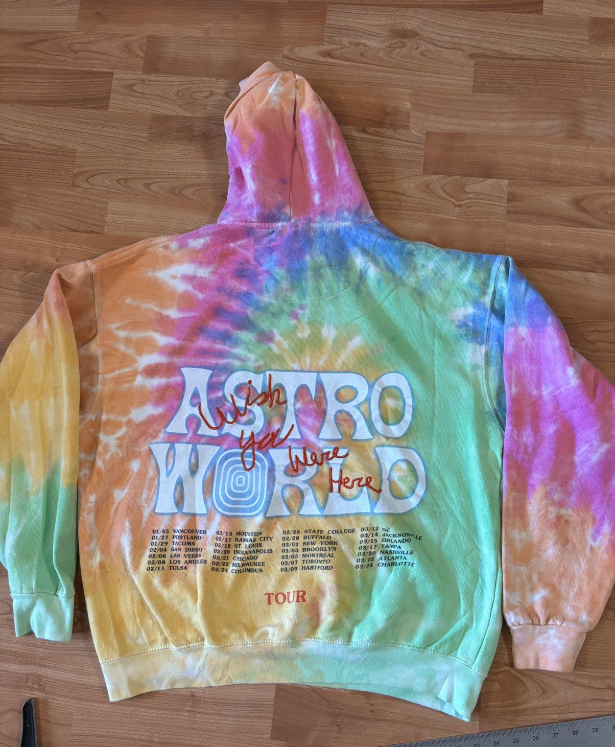Travis Scott Astroworld Sz l cactus jack 2019 multi tie-dye Travis tour Size US L / EU 52-54 / 3 - 3 Thumbnail