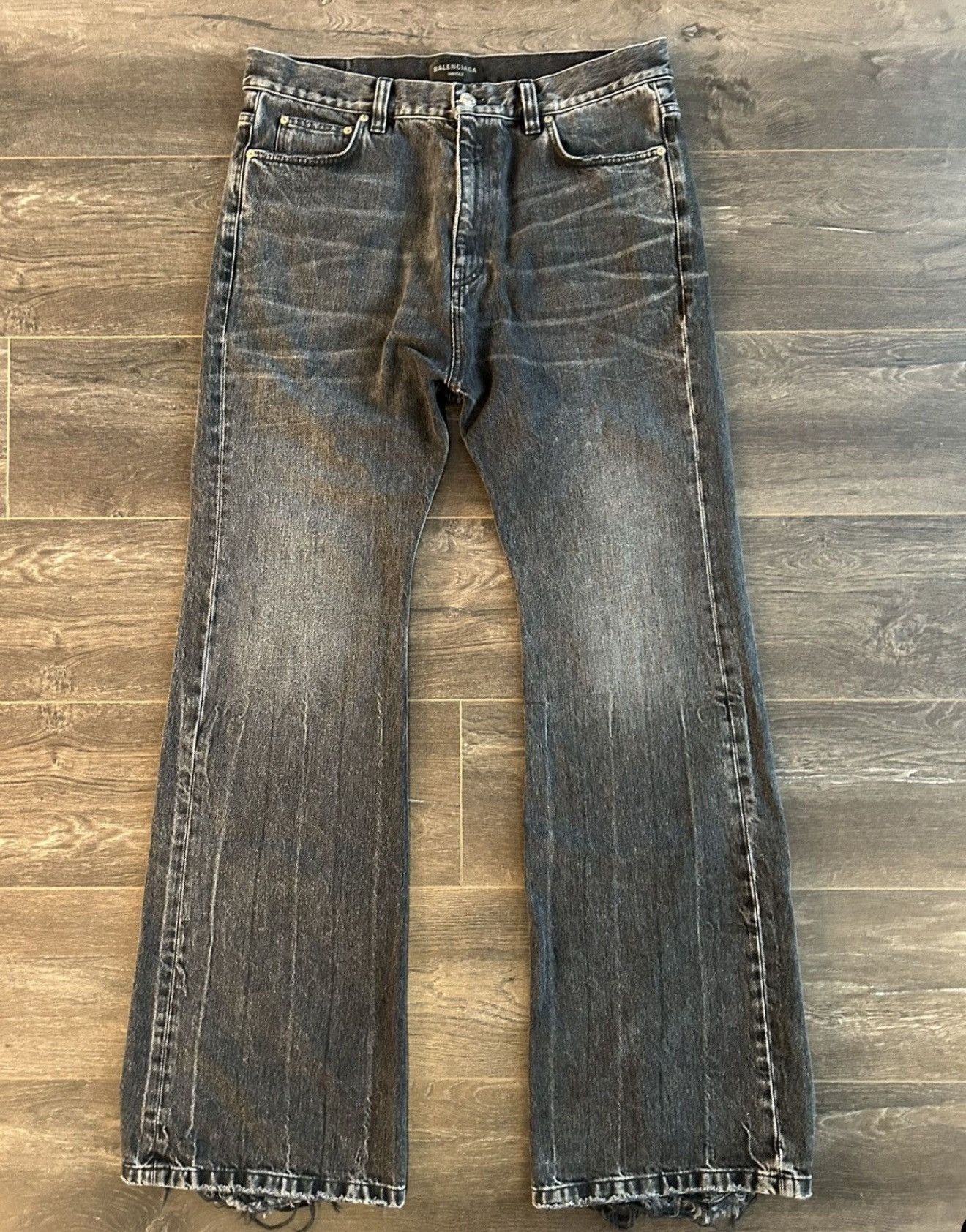 Balenciaga 22ss the lost tape flared デニム Balenciaga Lost Tape Flare Denim – Good Times Online Store