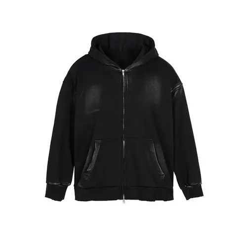 VIBE Dirty Washed High Street Homber Hoodie Sweatshirt Zipper y2k Size US M / EU 48-50 / 2 - 4 Thumbnail