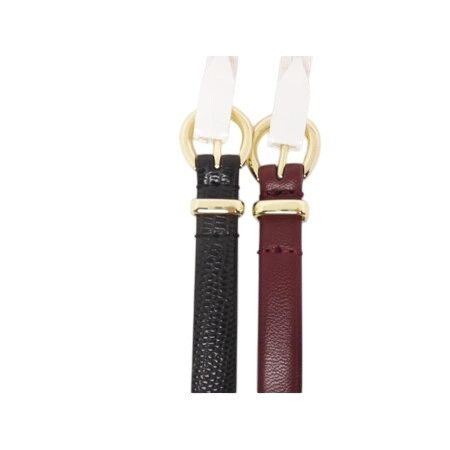 Other Set Of Two Womens Faux Leather Belts With Gold Buckles 2XL Size ONE SIZE - 2 Thumbnail