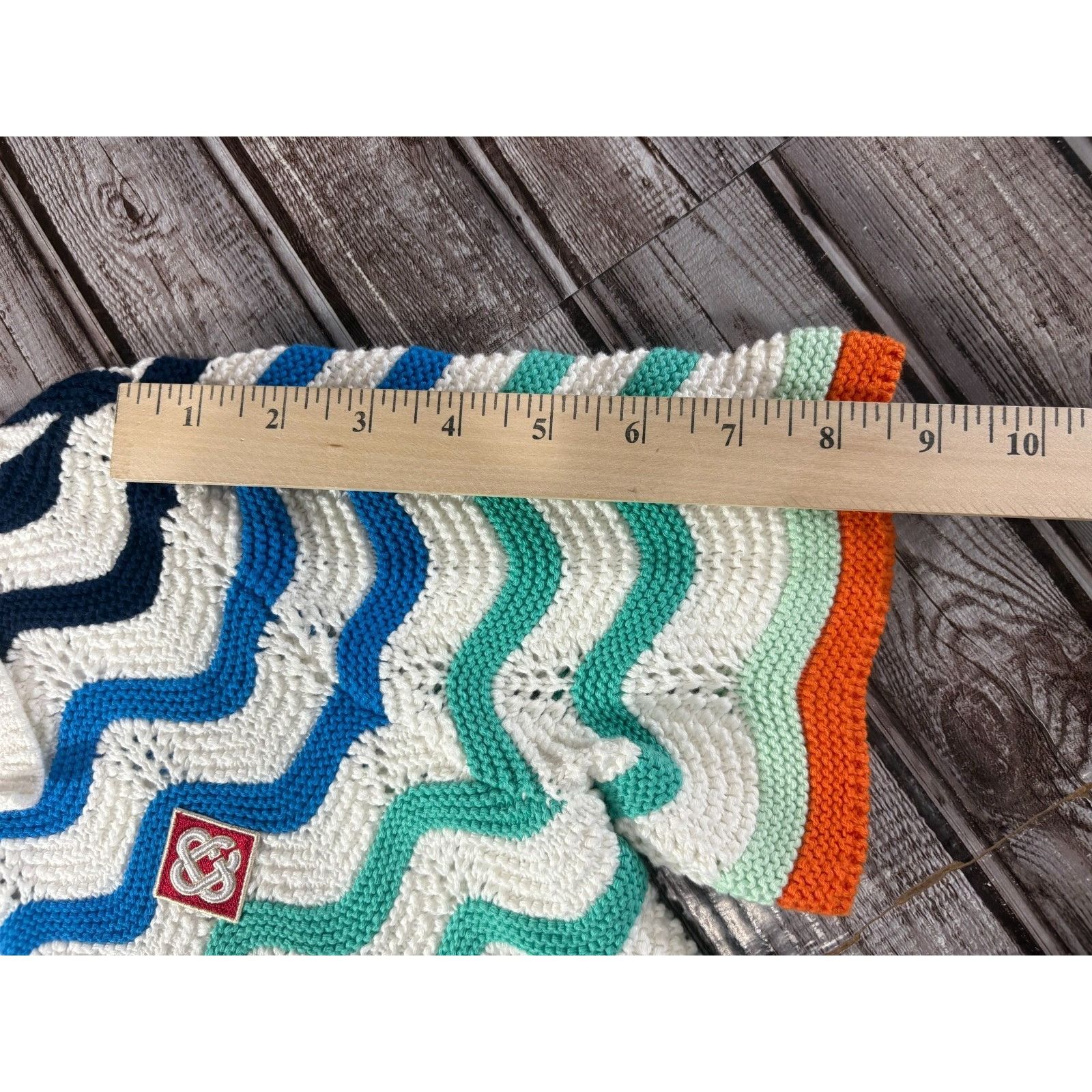 Casablanca CASABLANCA Wavy Crochet Crop Polo Top size XL multicolor NWT Size XL / US 12-14 / IT 48-50 - 12 Thumbnail