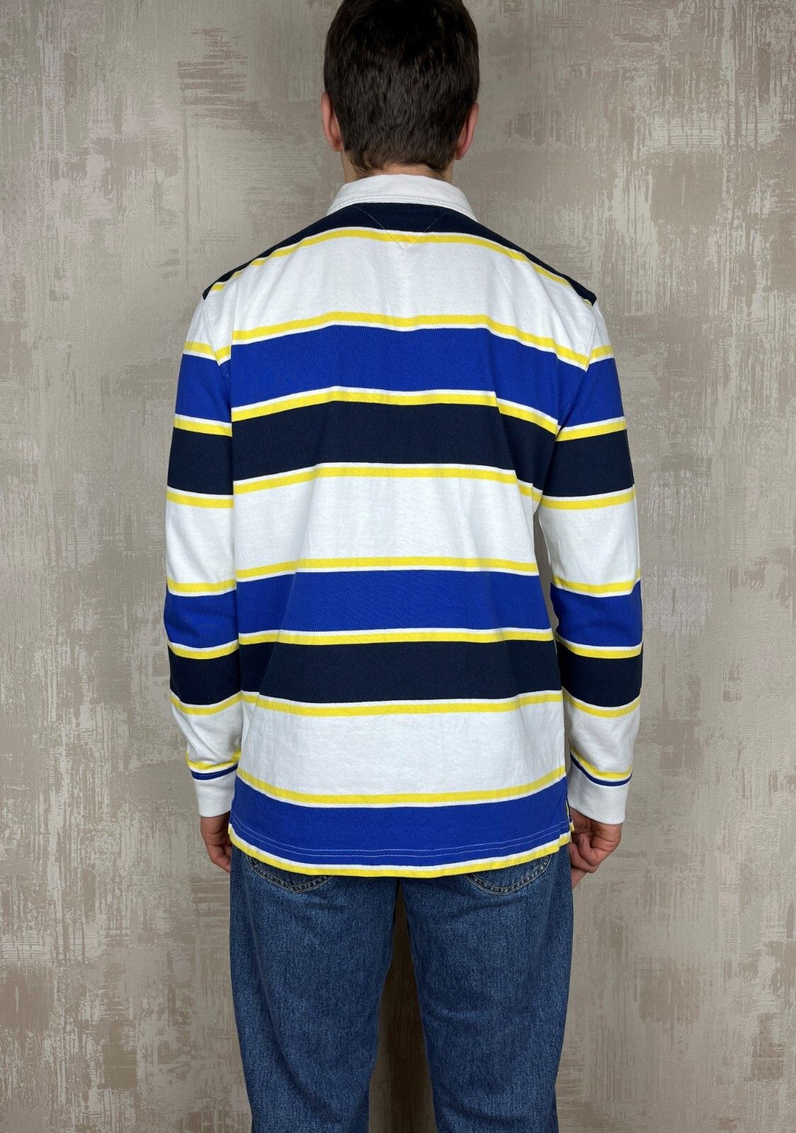Tommy Hilfiger Tommy Hilfiger Multicolor Striped Rugby Polo Shirt Size US XL / EU 56 / 4 - 14 Thumbnail