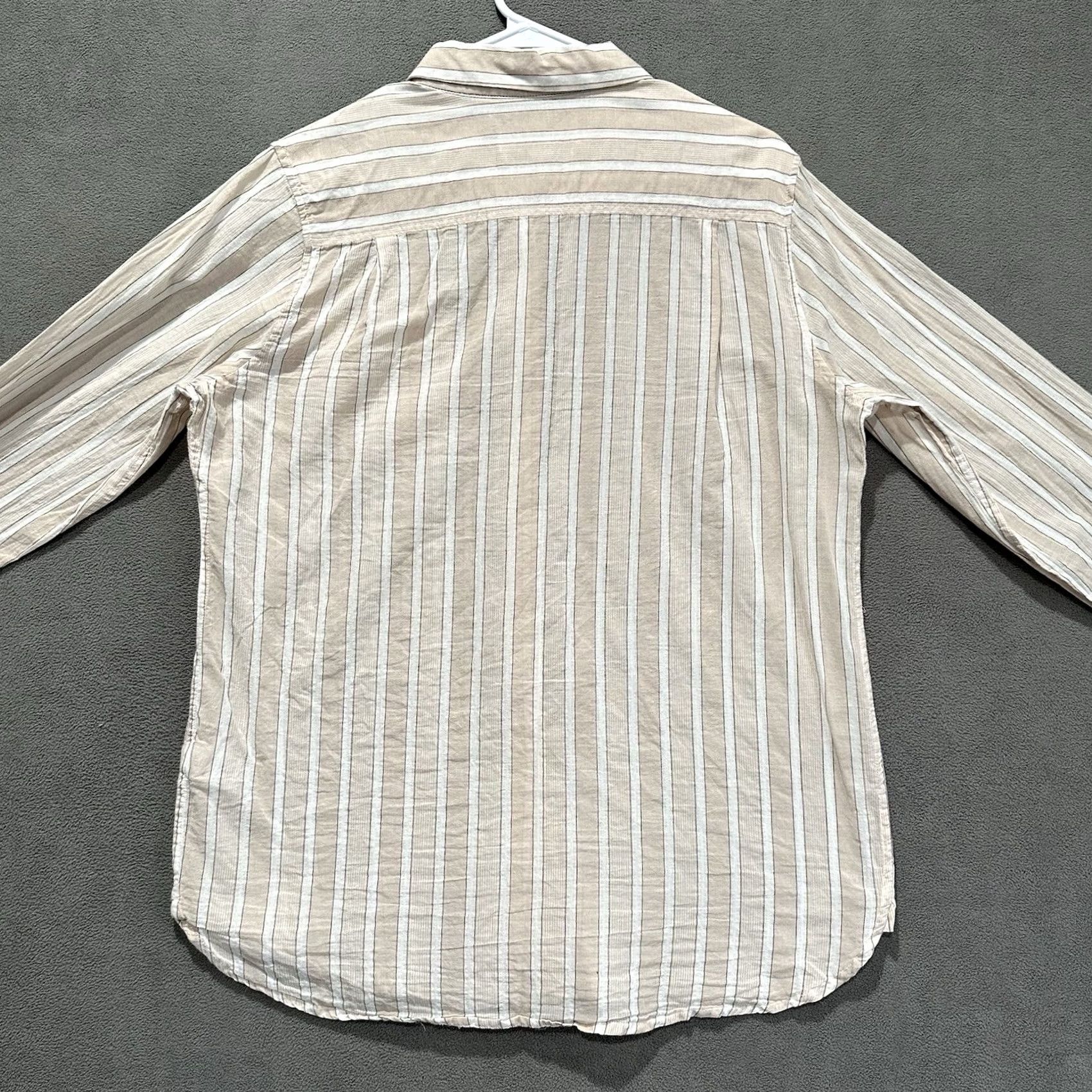 Paradise Trovata Shirt Women L Pink Stripe Oversized Button Up Size L / US 10 / IT 46 - 2 Thumbnail