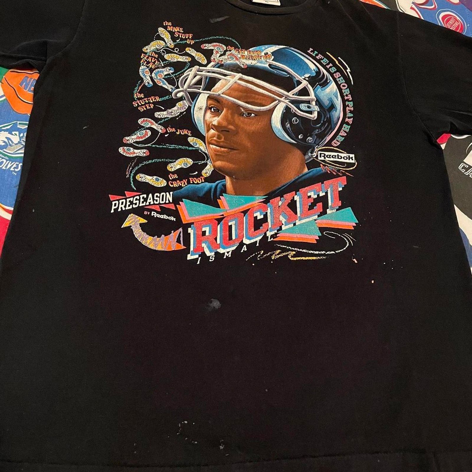 NFL Vintage CFL NFL Rocket Ismail Argonauts Raiders Football Tee Size US XL / EU 56 / 4 - 3 Thumbnail