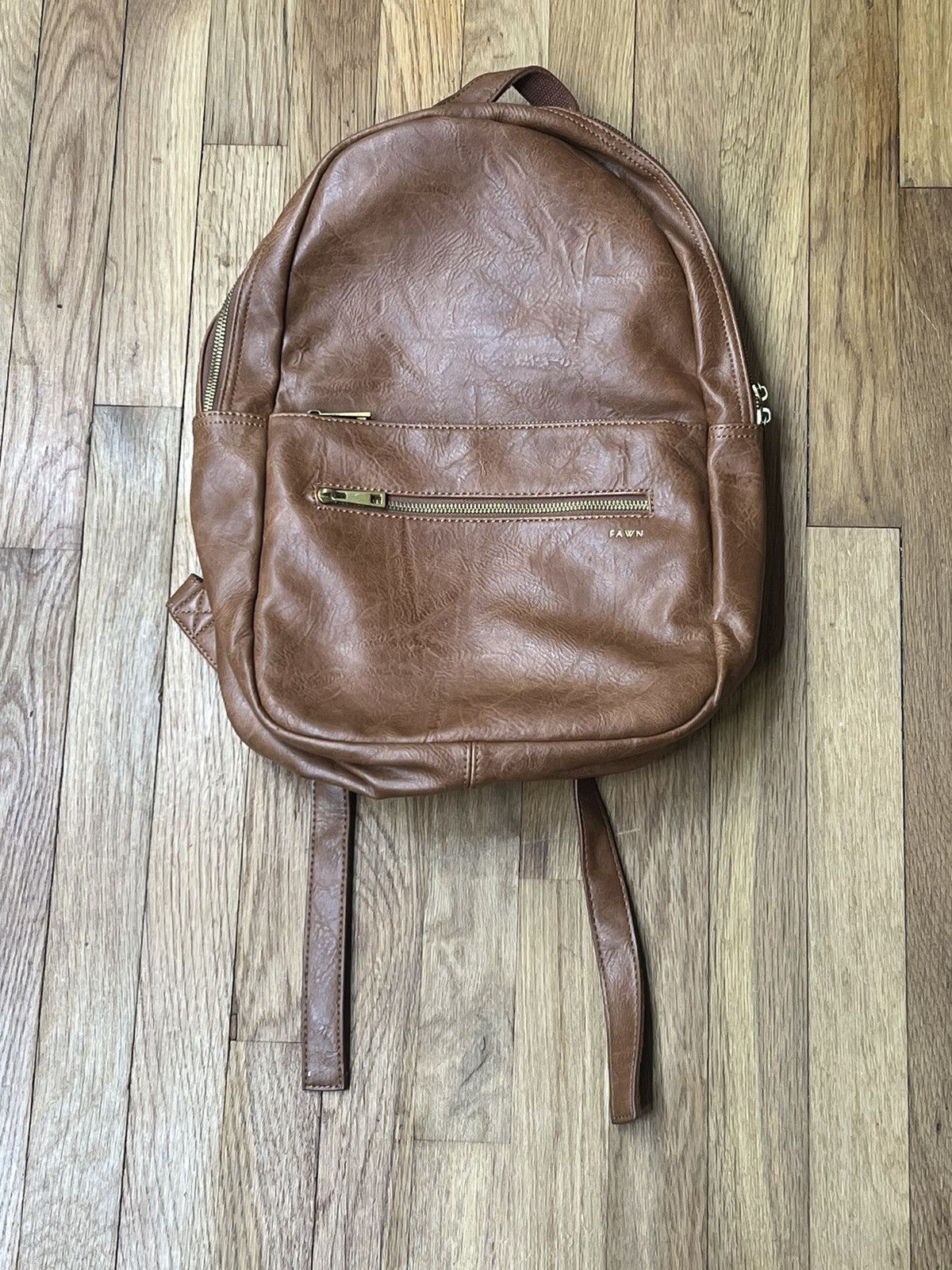 Other Fawn Jillian Harris The Pack Brown Vegan Leather Backpack Size ONE SIZE - 4 Thumbnail