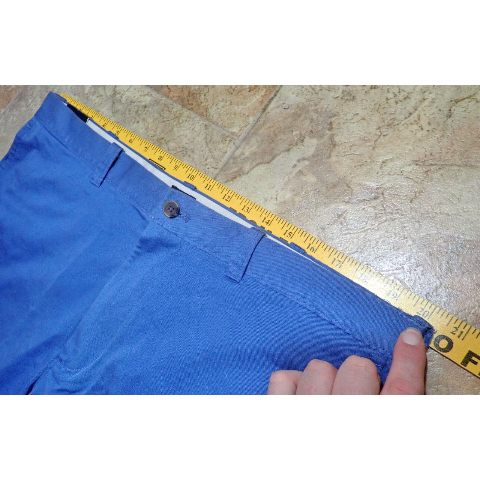 J.Crew J.Crew Men's Chino Shorts Casual Cotton Stretch 40 Waist 9-Inch Inseam Blue 2010s Size US 40 / EU 56 - 5 Thumbnail