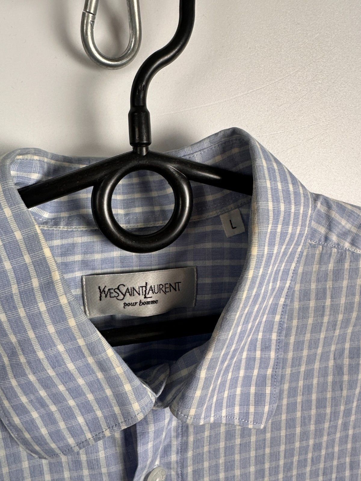 Yves Saint Laurent Yves Saint Laurent Shirt YSL Button Down Short Sleeve Size L Size US L / EU 52-54 / 3 - 5 Thumbnail