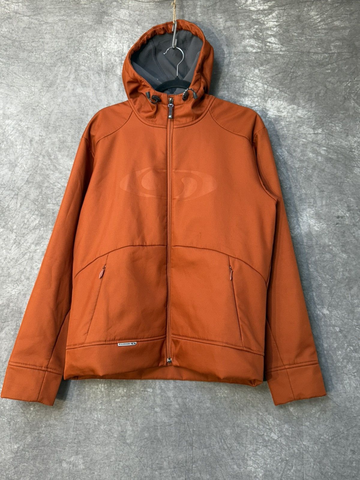 Salomon × Vintage Vintage Salomon Zipper Fleece Jacket SoftShell Orange 🍊 Size US M / EU 48-50 / 2 - 2 Thumbnail